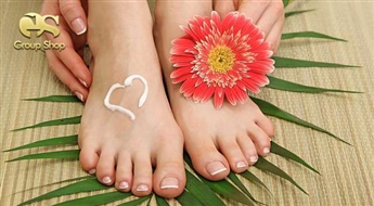 Klasiskais pedikīrs + GELISH  + pīlings ar AHA skābēm + burbuļvanna + sviests ar 55% atlaidi!