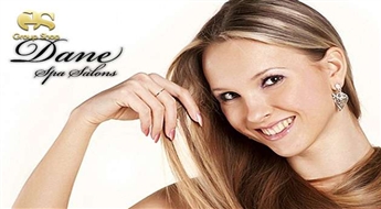 Matu griezums + šķipsnu krāsošana + veidošana ar fēnu salonā "Dane Spa" ar 60% atlaidi!
