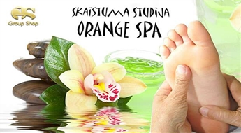 Рефлекторный массаж стоп + имбирный пилинг в студии красоты "Orange Spa" со скидкой 50%!