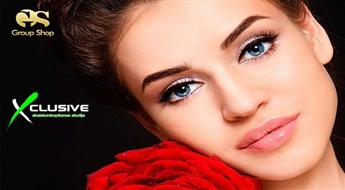 Коррекция и покраска бровей в салоне X-CLUSIVE со скидкой 51%!