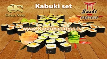 Побалуйте свой животик: Kabuki set 64 шт. от SushiExpress.lv!