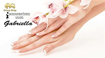 Klasiskais manikīrs + roku masāža dāvanā salonā "Gabriella"!
