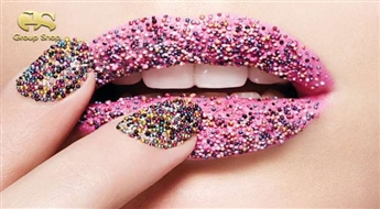 В моде икорный маникюр! Покрытие Gelish со стильным дизайном!