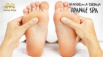 Reflektorā pēdu masāža +  pīlings skaistumā studijā "Orange Spa" ar 50% atlaidi !