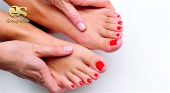 Ekspress pedikīrs + GELISH lakas pārklājums ar 50% atlaidi!