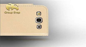 Moderns maciņš no 100% lakādas Samsung Galaxy S3 (i9300) viedtālrunim ar ērtiem nodalījumiem plastikāta kartēm un naudai + bezmaksas Stylus dāvanā!