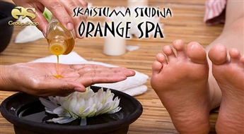 Reflektorā pēdu masāža + ingvera pīlings skaistumā studijā "Orange Spa" ar 50% atlaidi !