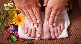 Комплект для ухоженных рук и ног! Классический педикюр с лаком Gelish + классический маникюр с Gelish со скидкой 50%!