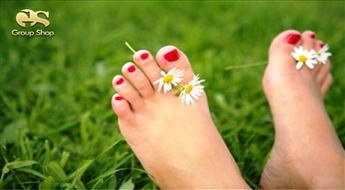Классический педикюр + GELISH + пиллинг с АНА кислотами + ванночка для ног +  масло  со скидкой  55% !