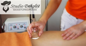 Esi slaida vienmēr! Vakuuma masāža salonā „Studio Dekoltē” ar 50% atlaidi!