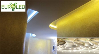 Padariet savu mājokli mājīgāku! 2 metru gaismas diožu smd lente EUROLED ar 50% atlaidi!