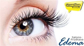 Ideālas skropstas uz ilgu laiku! Skropstu pieaudzēšana Perfect Silk Lashes salonā „Edema” ar 56% atlaidi!