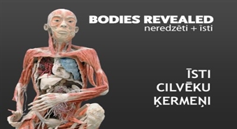 Pēdējā iespēja apmeklēt unikālo izstādi "BODIES REVEALED" un aplūkot īstu cilvēku ķermeņu un vairāk nekā 200 iekšējo orgānu. Biļetes par unikālu cenu!