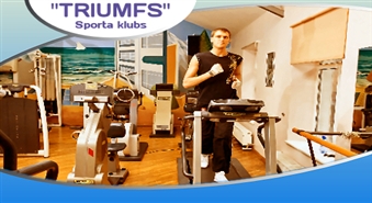 Satiksim vasaru veseli un skaisti! Sporta klubs "TRIUMFSPORT " piedāvā: abonementu uz trenažierzāli