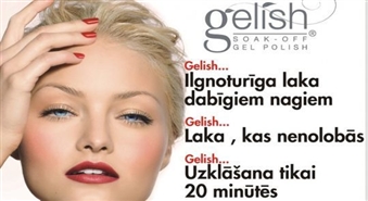 Klasiskais manikīrs ar GELISH nagu laku tikai par 7 Ls!