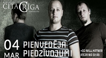 Grupa “Pienvedēja Piedzīvojumi” koncertzālē “CitaRīga”