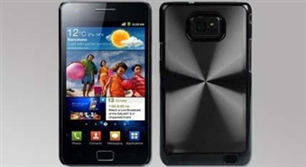 Spilgts alumīnija-plastika aizmugures panelis priekš  Samsung Galaxy S 2