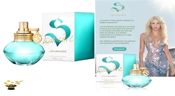 Jaunās svaigās smaržas Shakira S by Shakira Aquamarina EDT 80ml ar 60% atlaidi!
