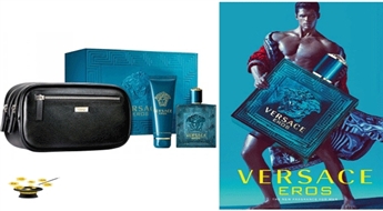 Komplekts Versace EROS EDT 100ml+ 100ml dušas želeja+ somiņa ar 44% atlaidi!