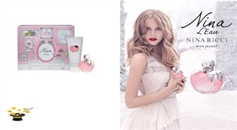 Komplekts Nina Ricci Nina L'Eau EDT 50ml+ 100ml ķermeņa losjons ar 27% atlaidi!