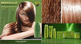Matu kauterizācija (atjaunošana) Midallo Di Bamboo + matu galu griešana ar 50% atlaidi!