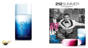 Smaržas Carolina Herrera 212 Summer 2013 men EDT 100ml ar 61% atlaidi!