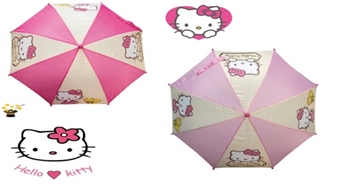 Meiteņu lietussargs Hello Kitty 38cm ar 50% atlaidi!