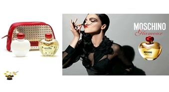 Komplekts Moschino Glamour women EDP 100ml + 100ml ķermeņa losjons + soma ar 42% atlaidi!