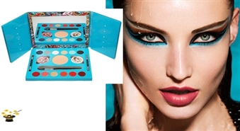 Kosmētikas komplekts Ed Hardy Color Blue ar apgaismojumu un 40% atlaidi!
