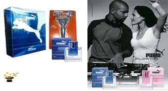 PUMA Flowing men komplekts EDT 50ml + Gillette Fusion ar 55% atlaidi!