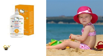 Hello Kitty bērnu saules aizsargpieniņš SPF30 200ml ar 50% atlaidi!