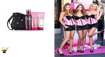 Komplekts Victoria Secret Bombshell: 125ml body veil+ 100ml ķermeņa losjons+ 100ml dušas želeja+  kosmētikas somiņa ar 42% atlaidi!