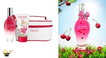 Komplekts Escada Cherry in The Air EDT 100ml+ 150ml ķermeņa losjons+ kosmētikas somiņa ar 40% atlaidi!