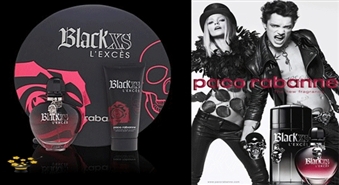JAUNUMS! Komplekts Paco Rabane Black XS L'Exces women EDP 80ml+ 100ml ķermeņa losjons ar 40% atlaidi!
