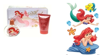 DISNEY komplekts Ariel, Aurora vai Minnie EDT 50ml + 75ml dušas želeja metāla kastītē ar 50% atlaidi!