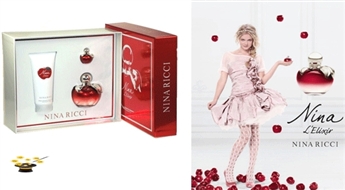 Komplekts Nina Ricci Nina L'Elixir EDP 80ml+ 100ml ķermeņa krēms+ EDP 4ml ar 45% atlaidi!