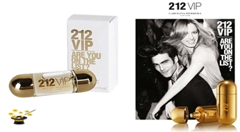Smaržas Carolina Herrera 212 VIP women 5ml mini ar 55% atlaidi!
