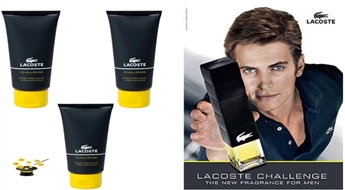 Lacoste Challenge dušas želeja 3gab x 50ml(kopā 150ml) ar 50% atlaidi!