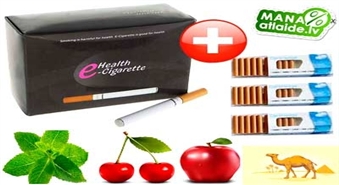 Elektroniskā cigarete komplektā ar 30 dažādas garšas kārtridžiem pēc Jūsu izvēles par 56% lētāk.