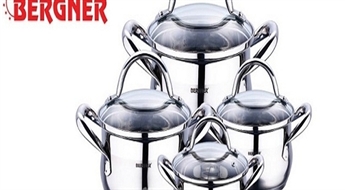 67.95€/47.76Ls par "Bergner" katlu komplektu! Ēdiena gatavošanas priekam!