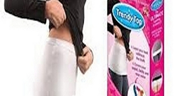 4.30Ls maskējošās vidukļa jostas "Trendy Top". Komplektā ir melna un balta. Ar “Trendy Top” nav jāuztraucās par kailo vēderu-muguru un redzamo apaksveļu!