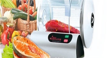 Tikai 17Ls/24.19€ par "9 minutes marinator" - padariet savu dzīvi garšām bagātāku!  Ar 9 minūšu Marinētāju bezgaršīgas pusdienas un vakariņas ir pagātne, tagad Jūs katru dienu varēsiet pagatavot izcili garšīgu maltīti!