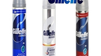 No 1.50Ls/2.13€ par augstas kvalitātes "Gillette" skūšanās piederumiem katra vīrieša gaumei - putas vai želeja!
