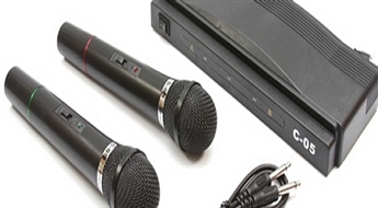20Ls/28.46€ par mikrofonu komplektu “Herostar C-05”! Jautriem karaokes vakariem draugu lokā!