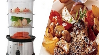 Tikai 26.95Ls/38.35€ par jauno, inovatīvo tvaika trauku "Apollo Vita Menu Inox" ar trijiem atsevišķiem gatavošanas nodalījumiem! Gatavo veselīgi!