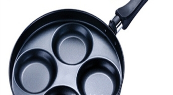 5Ls/7.11€ par praktisku "Kaiserhoff" pannu ar četrām formiņām! Gardām pankūkām vai olām!
