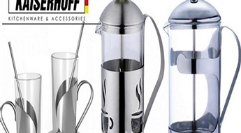 Sākot no 6Ls/8.54€ par stilīgu un praktiksu "Kaiserhoff" krūzi - tējkannu, gardas kafijas baudīšanai!