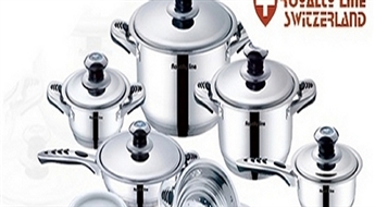 50.99Ls/72.55€ par "Royalty Line Switzerland" 10-daļu katlu komplektu!