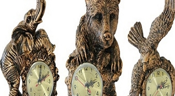 7Ls/9.96€ par pulksteni-statuju, kas vienlaicīgi izrotās Jūsu mājokli un rādīs pareizu laiku!