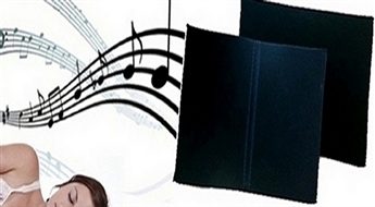 5Ls/7.11€ par spilvenu "Pillow speakers" ar iebūvētu stereo atskaņotāju. Patīkamam miegam!